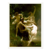 Vykort med William-Adolphe Bouguereau målning