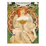 Vykort: Mucha - Champenois