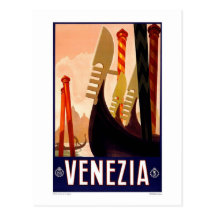 Vykort-Vintage Venezia, italien