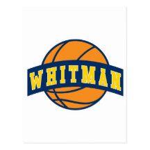 Vykort - Whitman högskolabasket