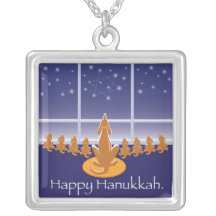 WagsToWishes®_Menorah Dogs_Hanukkah hänge Skräddarsydda Halsband