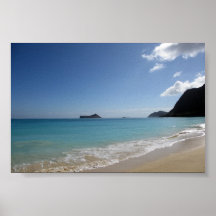 Waimanalo strand affischer