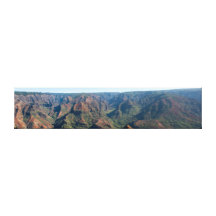 Waimea kanjonHawaii panorama- fotografi Sträckt Kanvastryck
