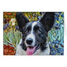 Walesisk Corgi för kofta Hälsnings Kort