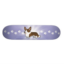 Walesisk Corgi för tecknadkofta Skate Deck