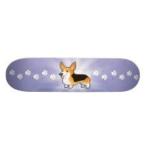 Walesisk Corgi för tecknadPembroke Skate Boards