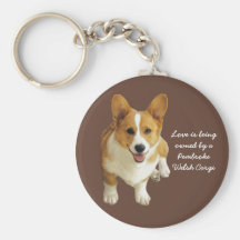 Walesisk Corgilycklig Keychain för Pembroke Nyckel Ringar