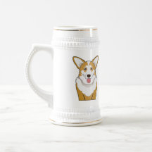 Walesisk Corgitecknad för kofta Kaffe Koppar