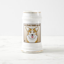 Walesisk Corgitecknad för kofta Kaffe Koppar