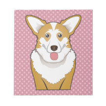 Walesisk Corgitecknad för kofta Memo Notepads