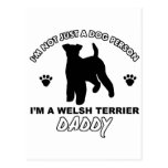 WALESISKA TERRIERpappahund design Vykort