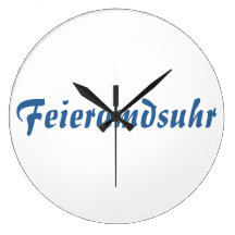 Wanduhr Feierabend