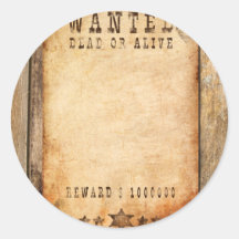 Wanted - 01 autocollants