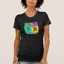 Warhol för bärnstensfärgad vinge svart utslagsplat tee shirts