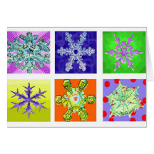 Warhol Snowflake Kort