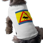 Warnung vor dem Elch Hund T-shirts