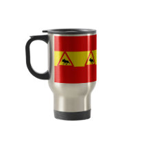 Warnung vor dem Elch Tee Tasse