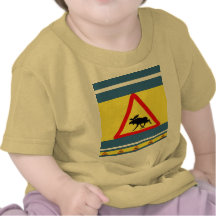 Warnung vor dem Elch T-shirt