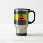 Warnung vor Elch Kaffee Haferl
