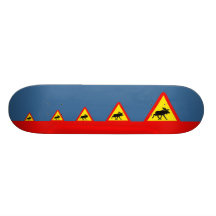 Warnung vor Elch Personalisiertes Skateboarddeck