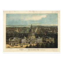 Washington DC i 1871 Vykort