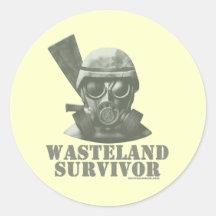 Wastelandöverlevande Rund Klistermärke