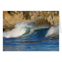 waves_near_big_sur hälsningskort