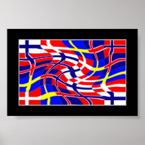 Wavy Scandinavy (skandinavet sjunker), Print