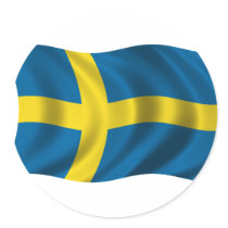 Wavy Sverige sjunker Klistermärken