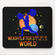 WEIGHTLIFTERS UT UR DENNA VÄRLD MOUSEPAD MUS MATTA