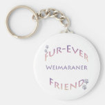 Weimaraner Furever vän Nyckel Ringar
