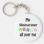 Weimaraner går design nyckelringar