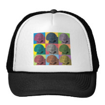 Weimaraner Pop-Konst Trucker Kepsar
