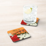 Welcome coasters Tulip Flowers cork Coaster
