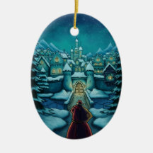 welcome santa holiday ornaments