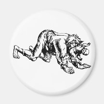 Werewolf som äter babyen kylskåpmagneter