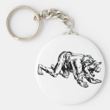 Werewolf som äter babyen nyckelring