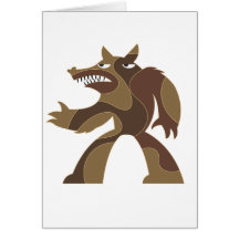 WerewolfDude Hälsnings Kort