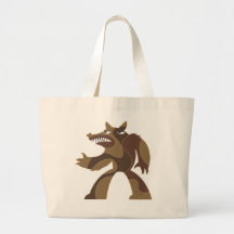 WerewolfDude Tote Bags