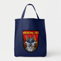 Werewolfen Halloween hänger lös II Tygkassar