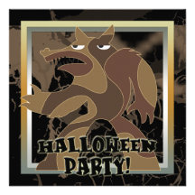Werewolfhalloween festinbjudan