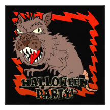 Werewolfhalloween festinbjudan