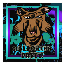Werewolfhalloween festinbjudan