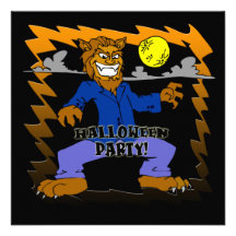 Werewolfhalloween festinbjudan