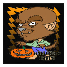 Werewolfhalloween festinbjudan
