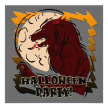 Werewolfhalloween festinbjudan