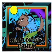Werewolfhalloween festinbjudan