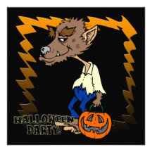 Werewolfhalloween festinbjudan
