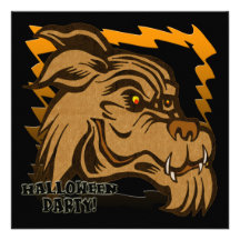 Werewolfhalloween festinbjudan