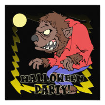 Werewolfhalloween festinbjudan